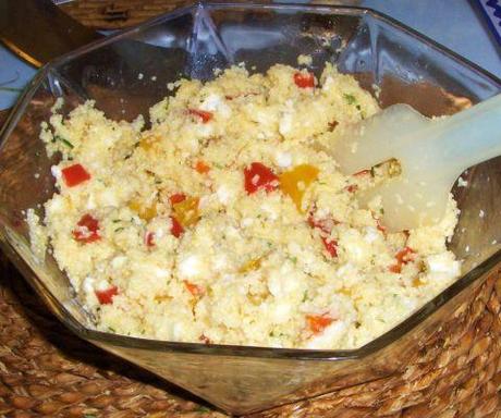 Sformatini di cous cous e peperoni