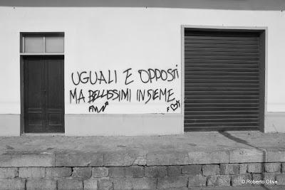 Comincio a pubblicare le foto di scritte . La foto che vi...