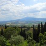 la val d'orcia che saluta l'amiata