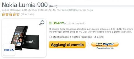 Nokia Lumia 900 ad un costo veramente interessante