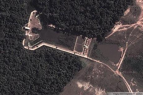 Un lago Gigante dal Brasile a Google Earth