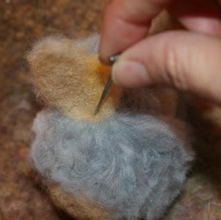 Tutorial gufo in lana cardata