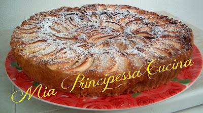 Torta di mele con fruttosio.