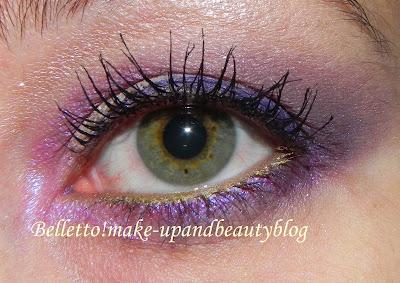 L'essenza del make-up: Shiseido Luminizing Satin Eye Color Trio VI308 abbinato a Lancome Pépite Douce I102