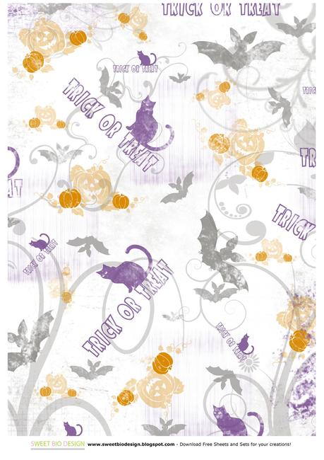 Set di carte per halloween 'Scary Night' - 'Scary Night' halloween paper set