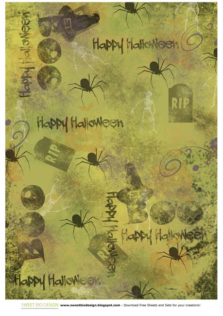 Set di carte per halloween 'Scary Night' - 'Scary Night' halloween paper set