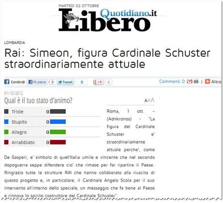 Marco Simeon, Rai Vaticano presenta lo speciale “Ildefonso Schuster: scommettere sull’Italia”