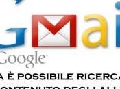 Gmail fare ricerca contenuto degli allegati