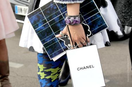 In the Street...Outside Chanel...Paris Fashion Week SS 2013