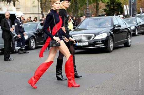 In the Street...Outside Chanel...Paris Fashion Week SS 2013