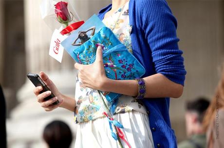 In the Street...Outside Chanel...Paris Fashion Week SS 2013