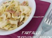 Farfalle speck zucchine