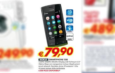 Nokia 500 in offerta fino al 10 ottobre