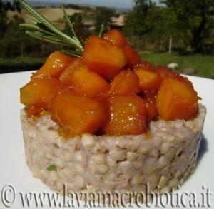 Grano saraceno al rosmarino con zucca caramellata