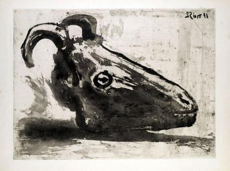 Pablo Picasso Milano, Galleria Bellinzona, Le crâne de chérve, 1952