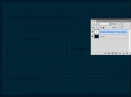 Creiamo un semplice effetto di testo – tutorial photoshop