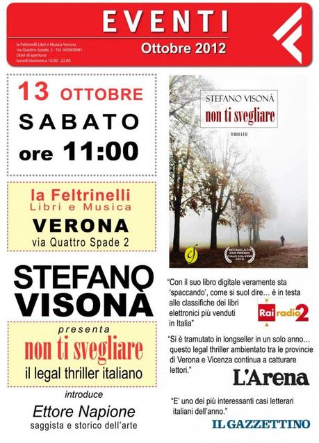 Stefano Visonà alla FELTRINELLI di Verona