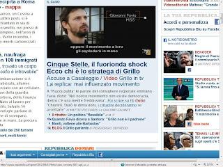 Prosegue il linciaggio mediatico di Repubblica contro Beppe Grillo