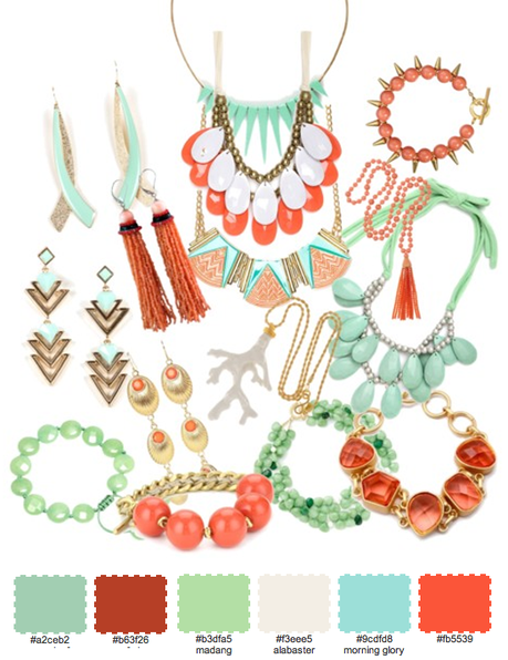 Jewelry color inspiration