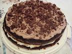 Torta con mousse di nutella e rocher.