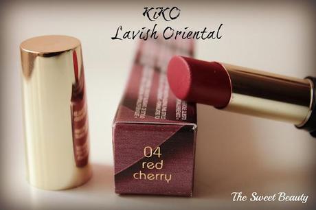 KIKO Lavish Oriental: lipstick n. 04 Red Cherry