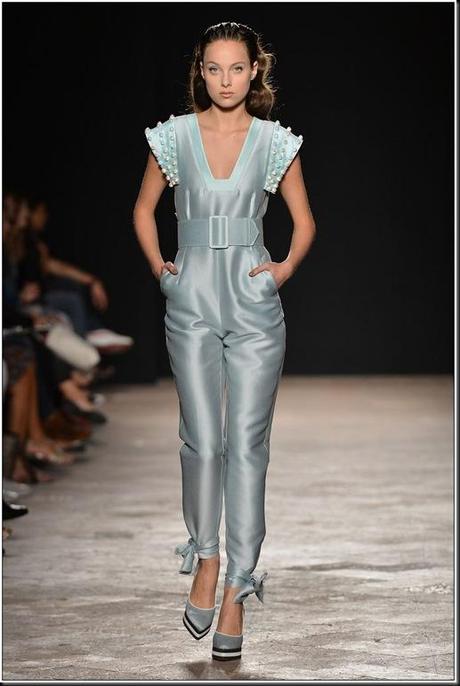 MILAN, ITALY - SEPTEMBER 25:  A model walks the runway at the Sergei Grinko Spring/Summer 2013 fashion show as part of Milan Womenswear Fashion Week on  September 25, 2012 in Milan, Italy.  (Photo by Tullio M. Puglia/Getty Images  for Sergei Grinko)