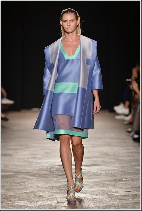 MILAN, ITALY - SEPTEMBER 25:  A model walks the runway at the Sergei Grinko Spring/Summer 2013 fashion show as part of Milan Womenswear Fashion Week on  September 25, 2012 in Milan, Italy.  (Photo by Tullio M. Puglia/Getty Images  for Sergei Grinko)