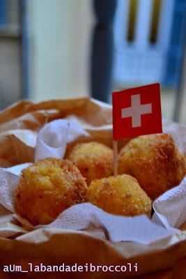 Mini arancini (tondi) di gruyère