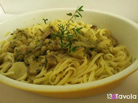 Tagliolini ai funghi porcini e burro al timo