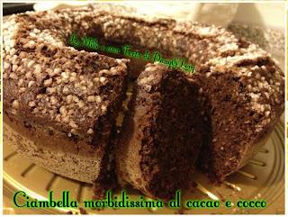 CIAMBELLA MORBIDISSIMA AL CACAO E COCCO