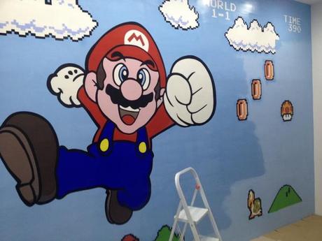 Il murales di Super Mario