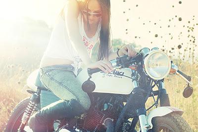 Michelle and the bike