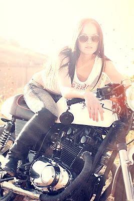 Michelle and the bike