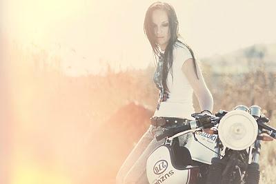 Michelle and the bike