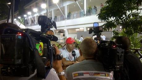 Hamilton Press Conference Singapore 2012