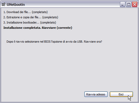 Unetbootin guida fig. 10