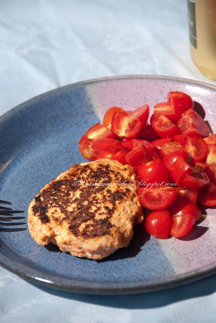 Hamburger di tacchino e verdure