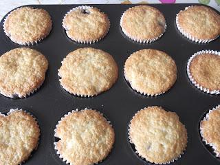 Muffin con uva fragola