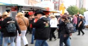 country dance flash mob