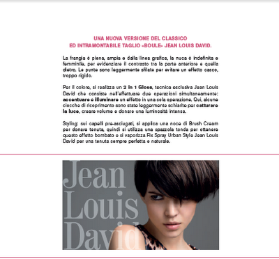 JEAN LOUIS DAVID – MODA CAPELLI COLLEZIONE AUTUNNO / INVERNO 2012-2013 CITY LINES