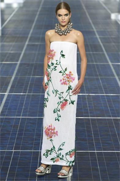 chanel flower dress 2013