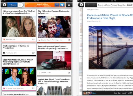 Rockmelt lancia il social browser per iPad