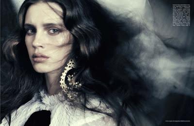 Marine Vacth in Dolce & Gabbana su Vogue Italia