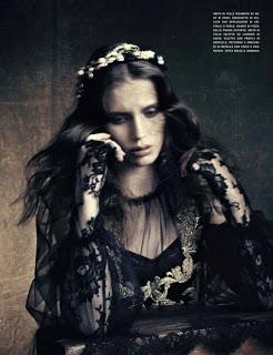 Marine Vacth in Dolce & Gabbana su Vogue Italia