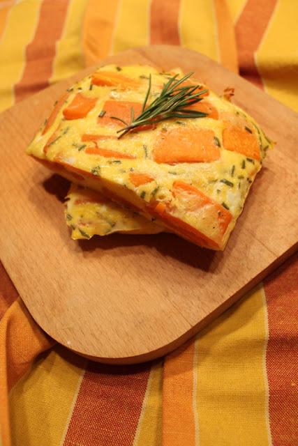 Frittata al forno con zucca e amaretti