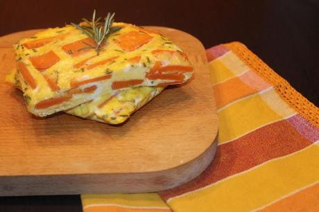 Frittata al forno con zucca e amaretti