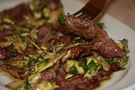 Agnello con carciofi