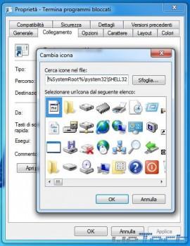 Termina i programmi bloccati con un click su un collegamento sul desktop