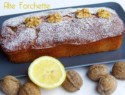 PLUM CAKE CON NOCI E LIMONE: VERO COMFORT FOOD