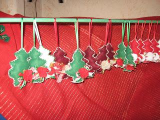 foresta di alberelli di feltro